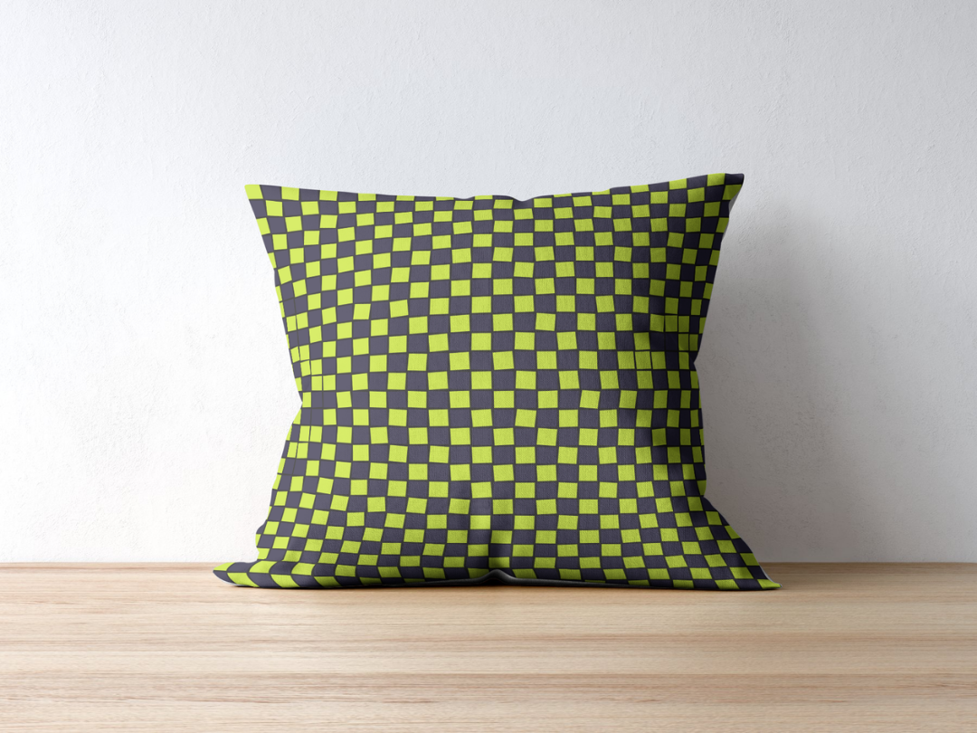 Battle Field cushion — applied composition