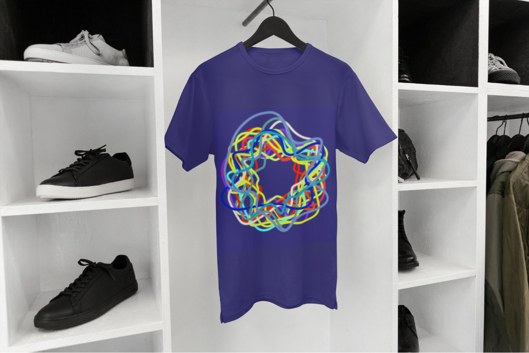 Bezier 1 t-shirt — applied composition