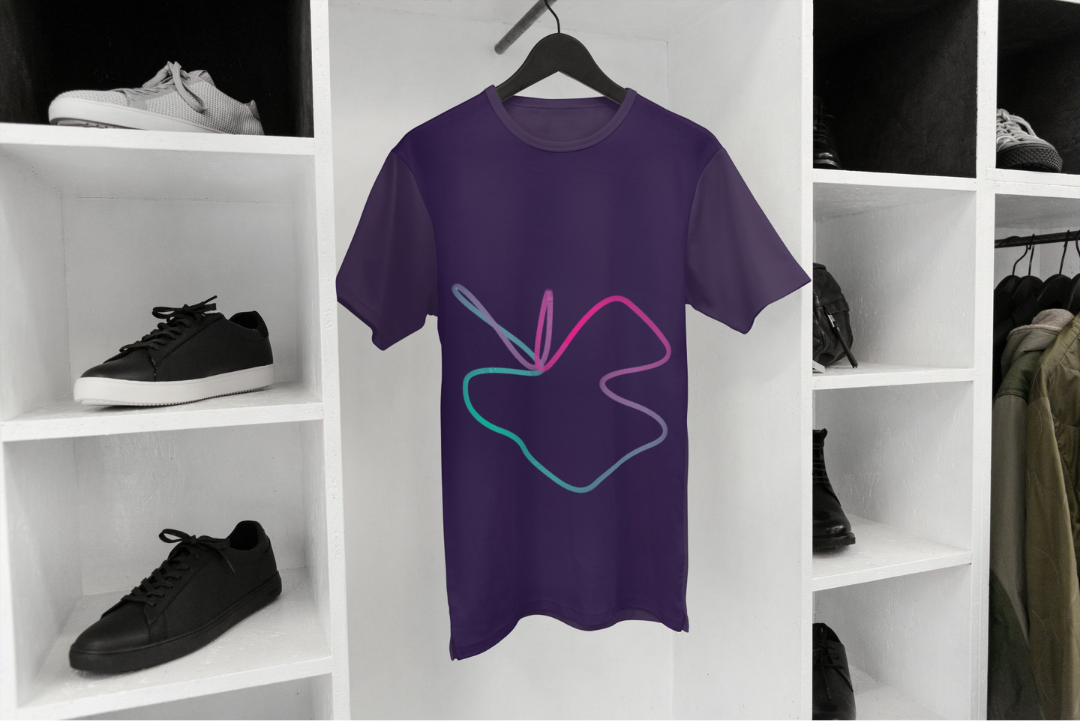 Bezier 2 t-shirt — applied composition