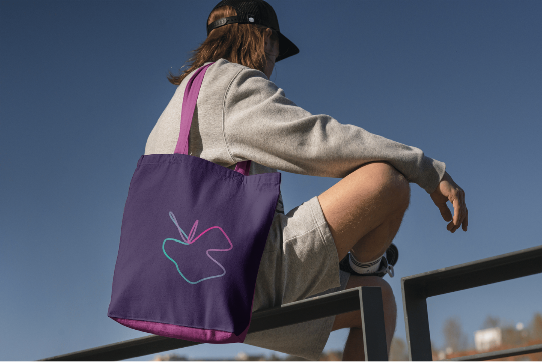 Bezier 2 tote bag — applied composition