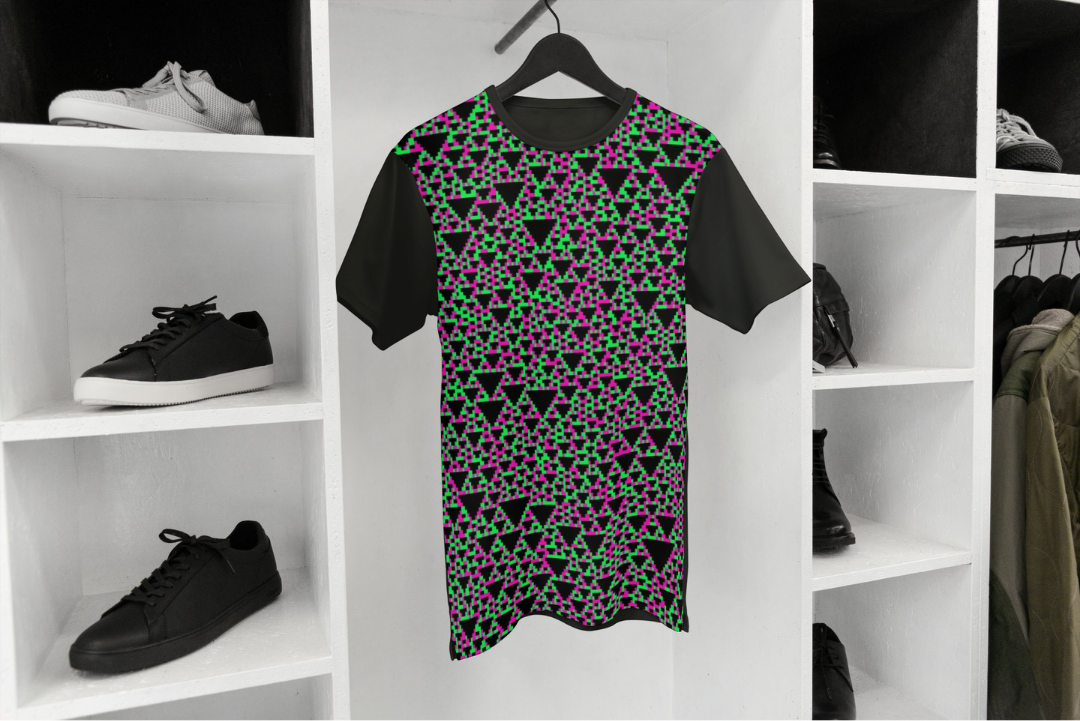 ChaotiColor t-shirt — applied composition
