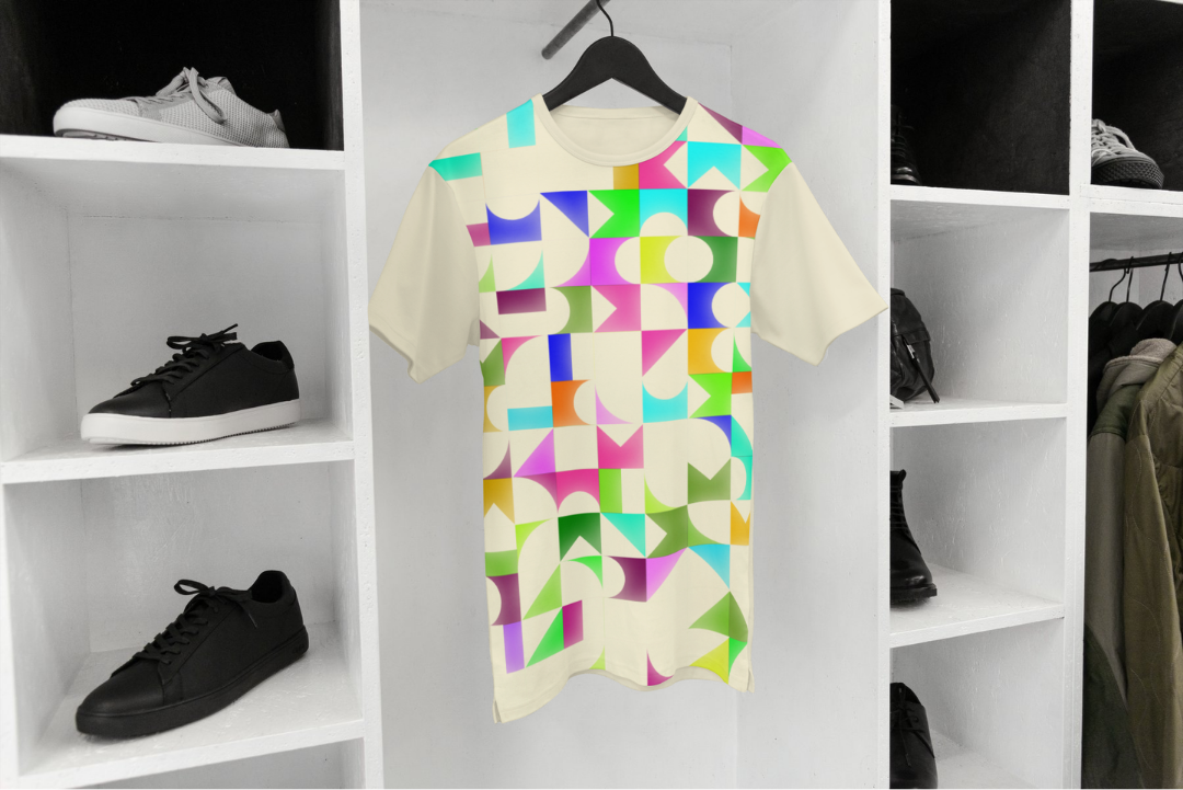 Citrus Mosaic t-shirt — applied composition