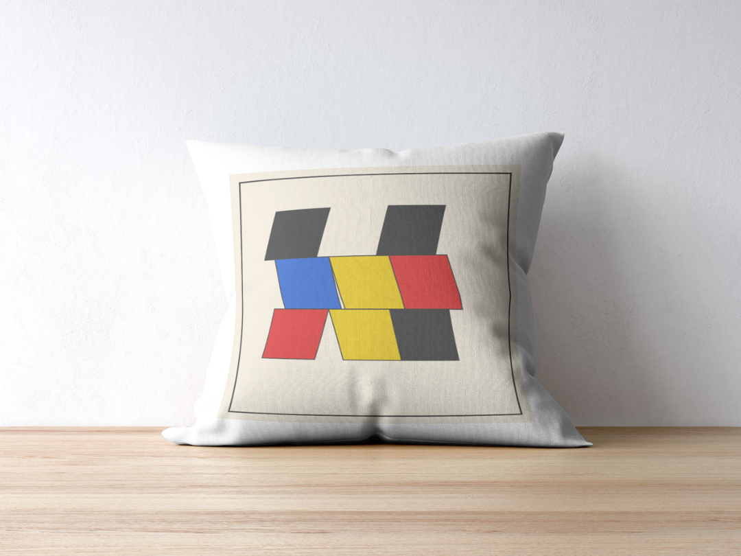 Deconstructed Stage cushion — applied composition
