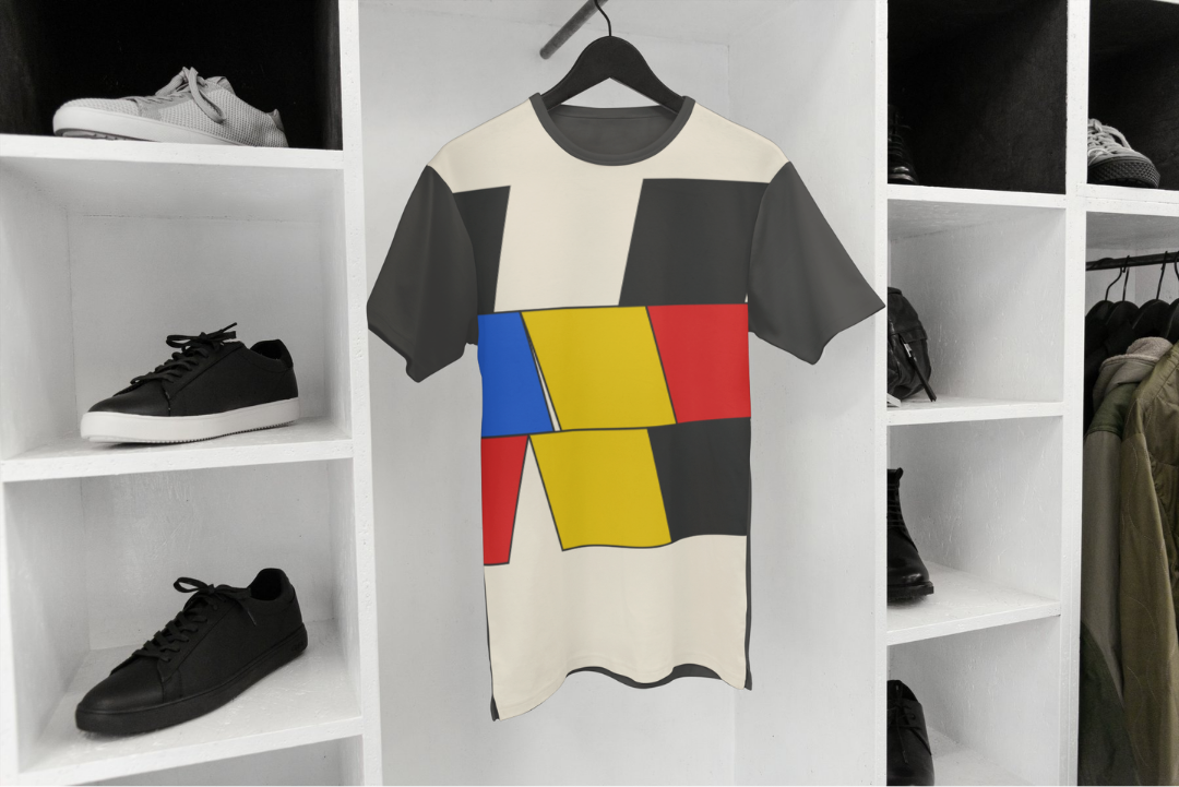 Deconstructed Stage t-shirt — applied composition