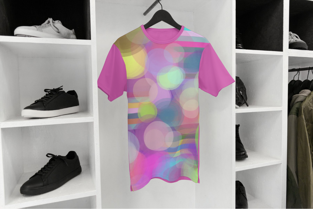 Dreamscape Watercolors t-shirt — applied composition