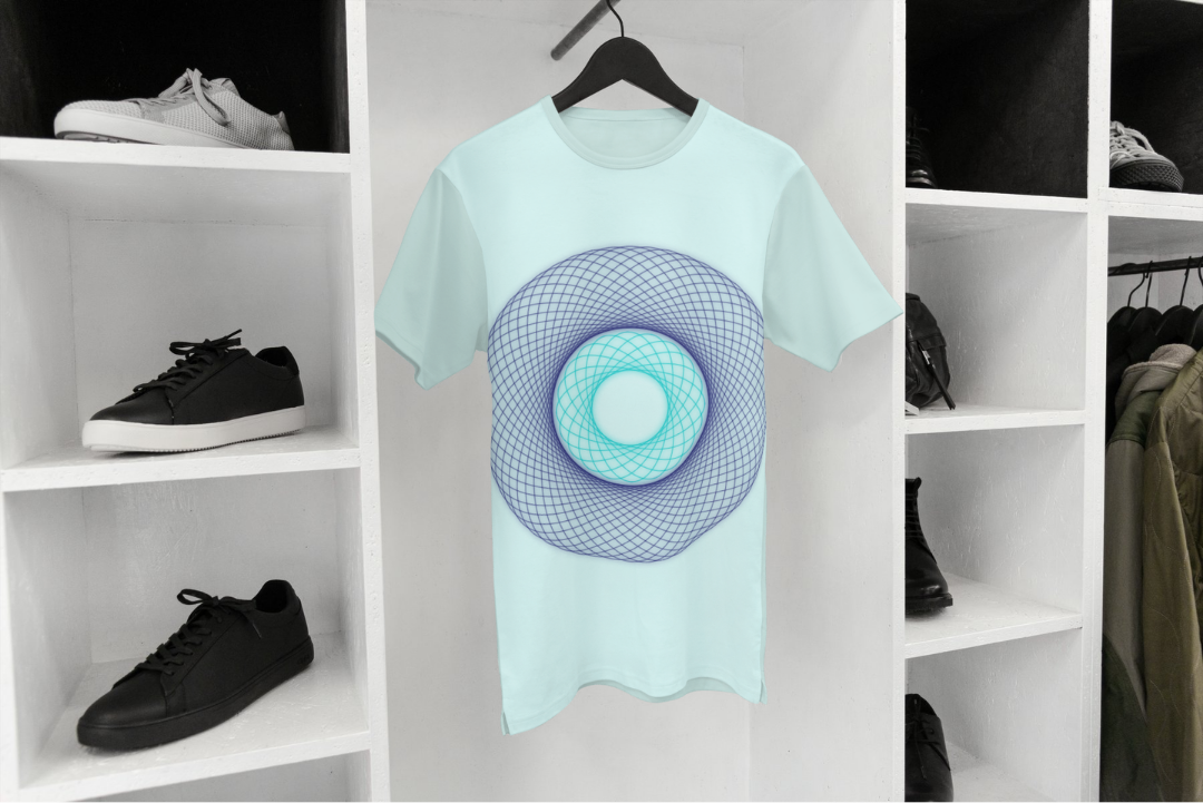 Ellipses t-shirt — applied composition