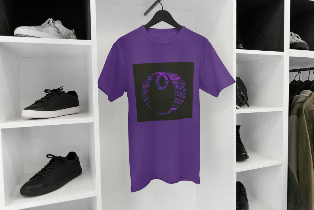 Fibonacci's Spin t-shirt — applied composition
