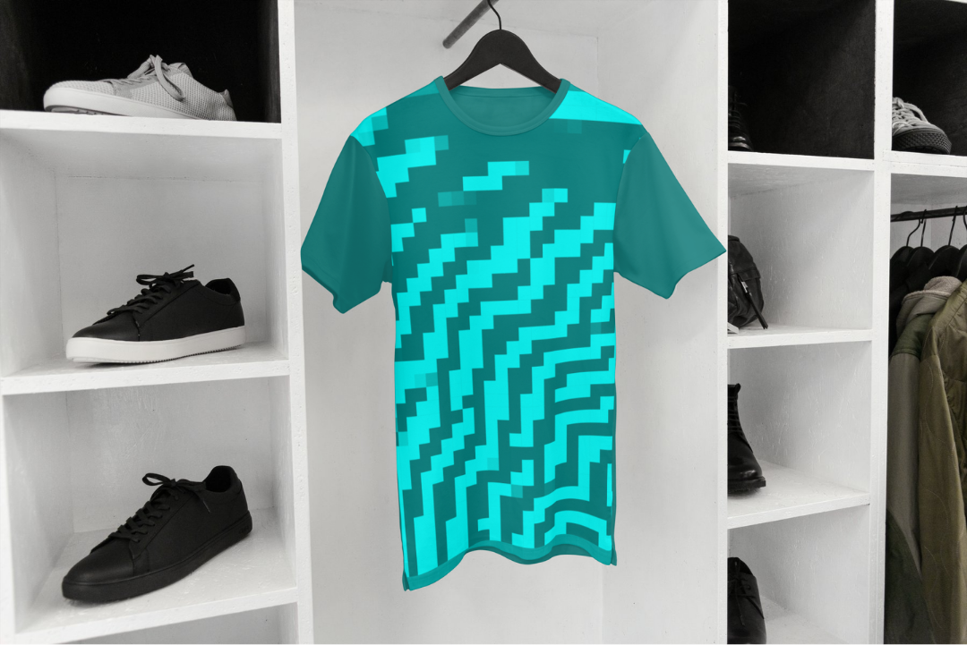 Fixed Wave t-shirt — applied composition