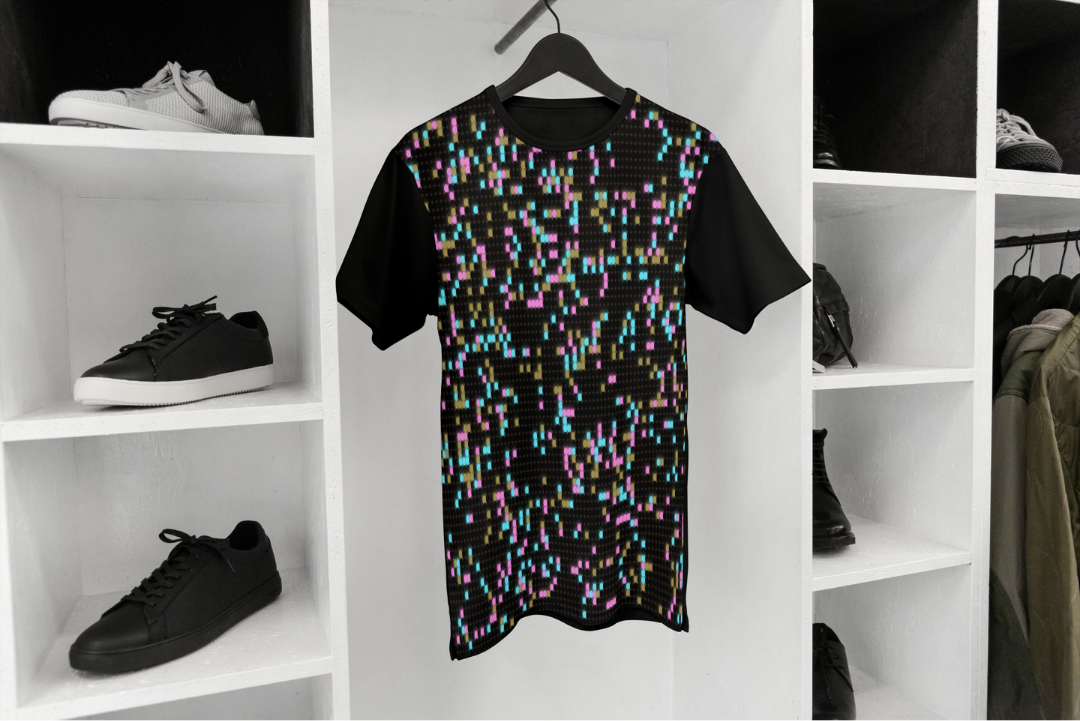 Game of Seeds t-shirt — applied composition