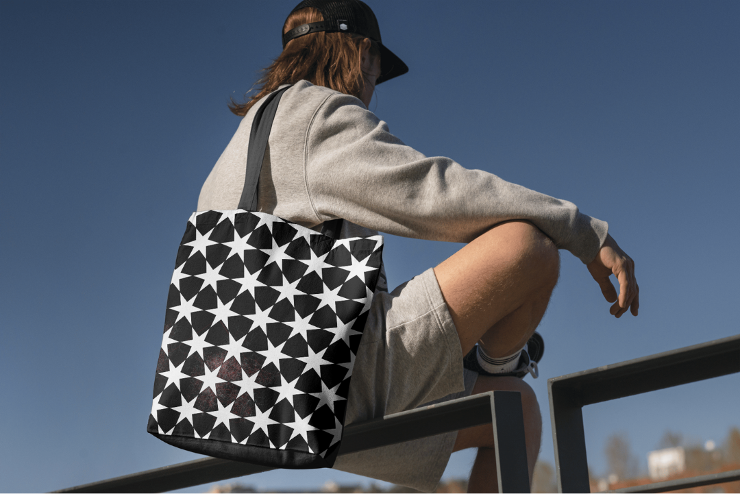 Girih 2 tote bag — applied composition