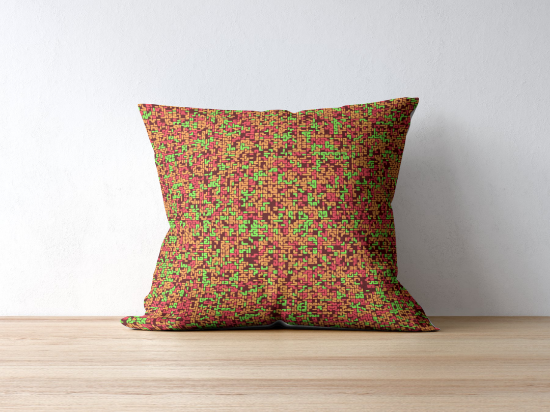 Hilbert Pulse cushion — applied composition