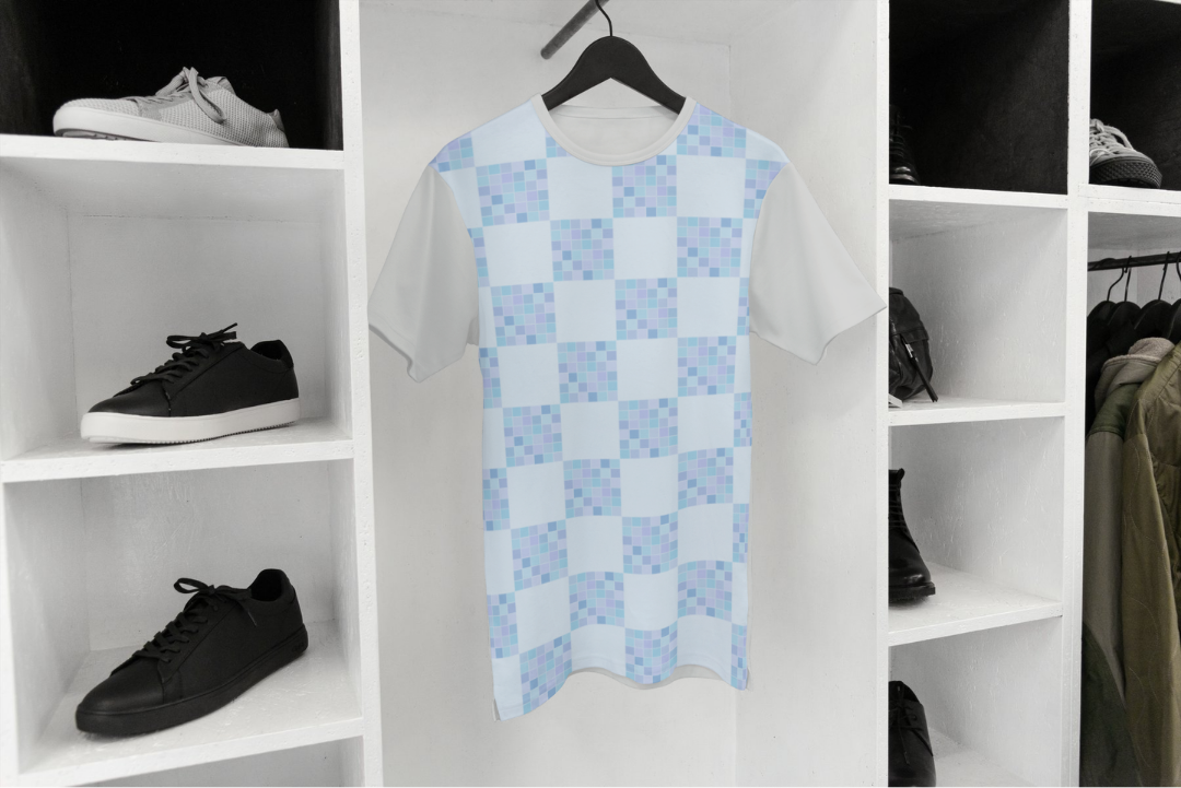 Japanese Patterns t-shirt — applied composition