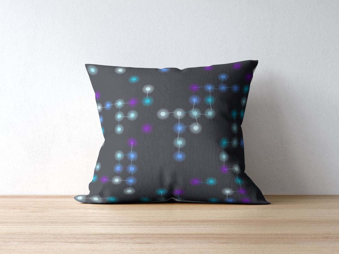 Lattice Field cushion — applied composition