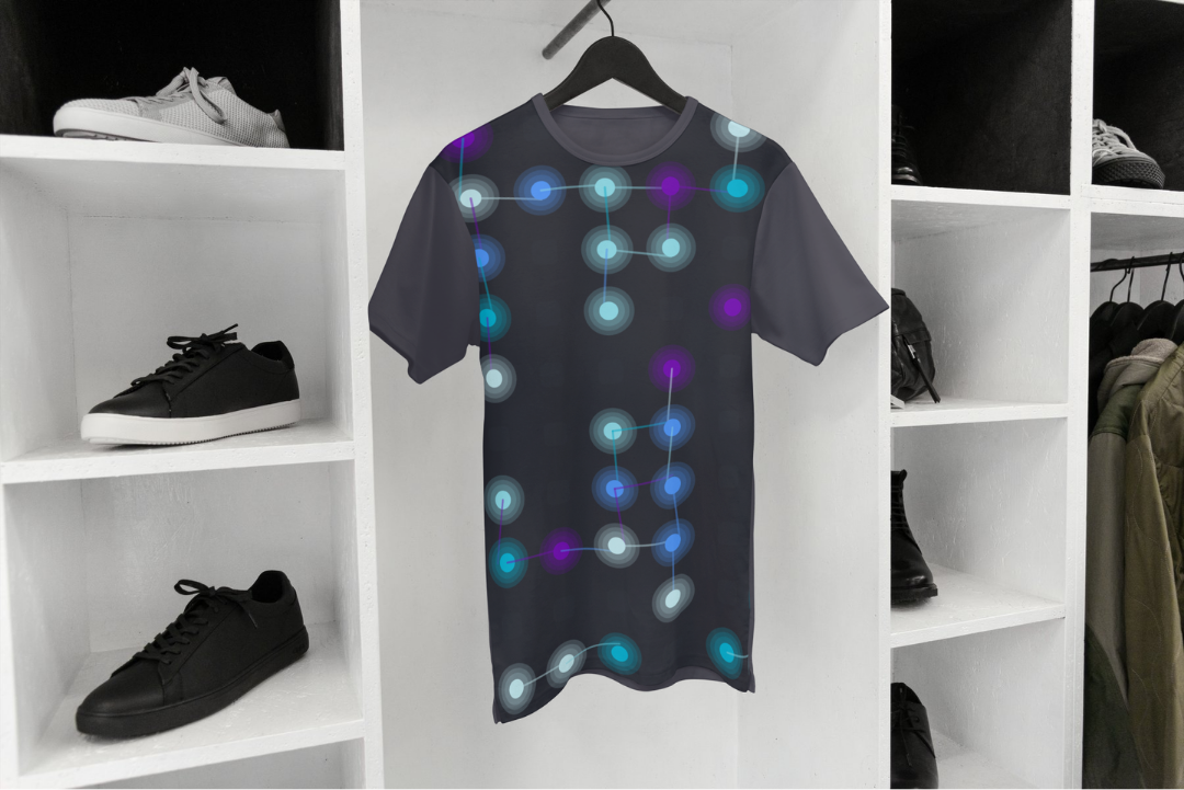 Lattice Field t-shirt — applied composition