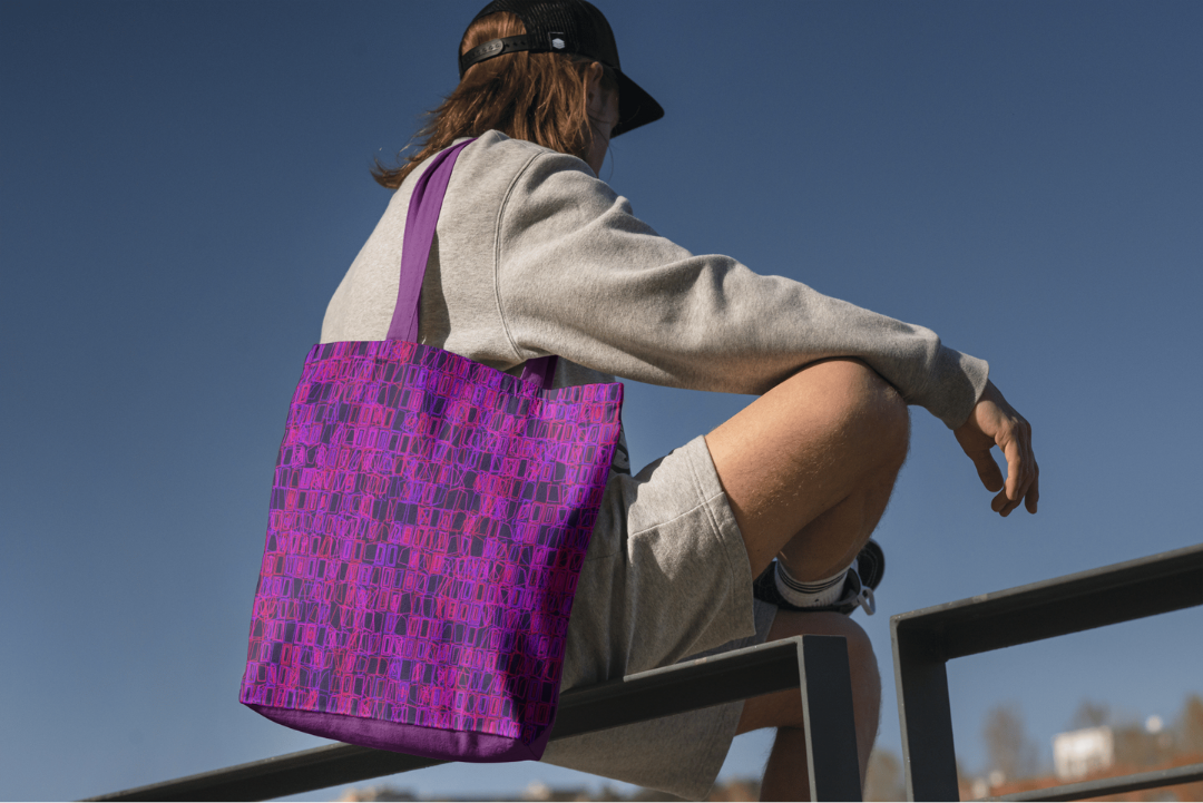 Mad Rooms tote bag — applied composition