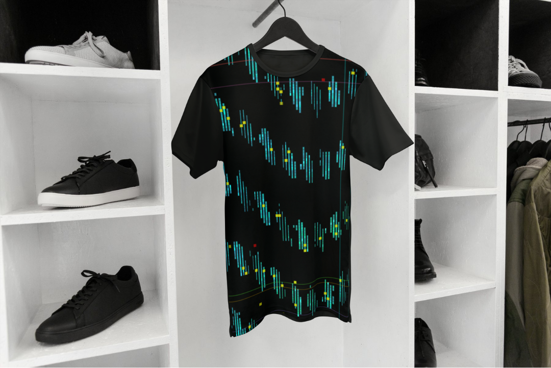 Matrix Rain t-shirt — applied composition