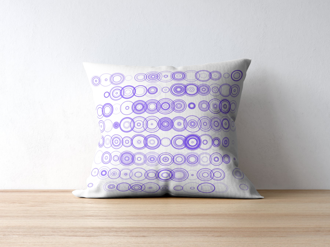 Nebula Knight cushion — applied composition