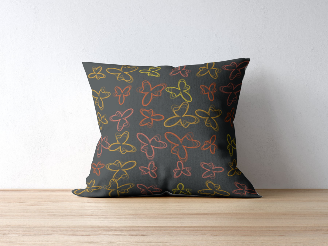 Organic Shapes cushion — applied composition