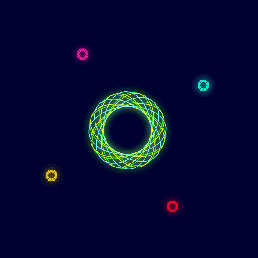 Elements — animated polar composition