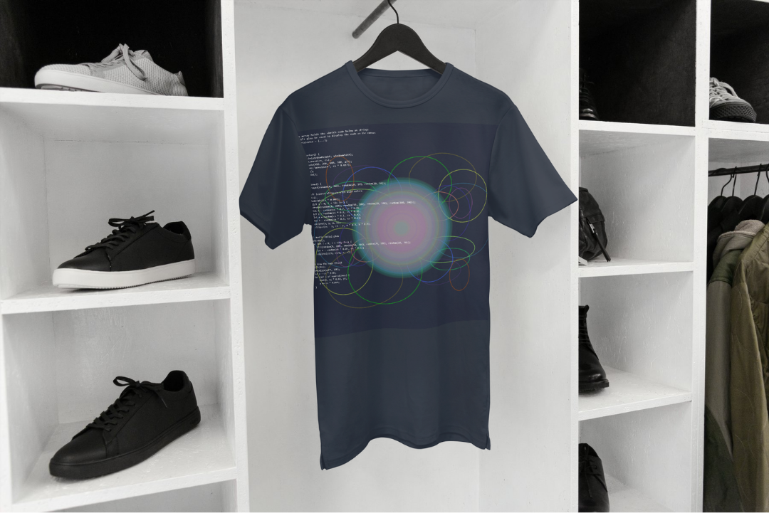 Source t-shirt — applied composition