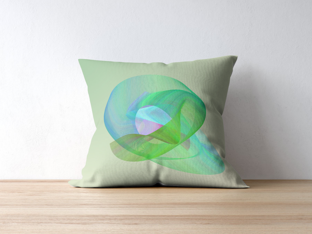 Spectrum Dance cushion — applied composition