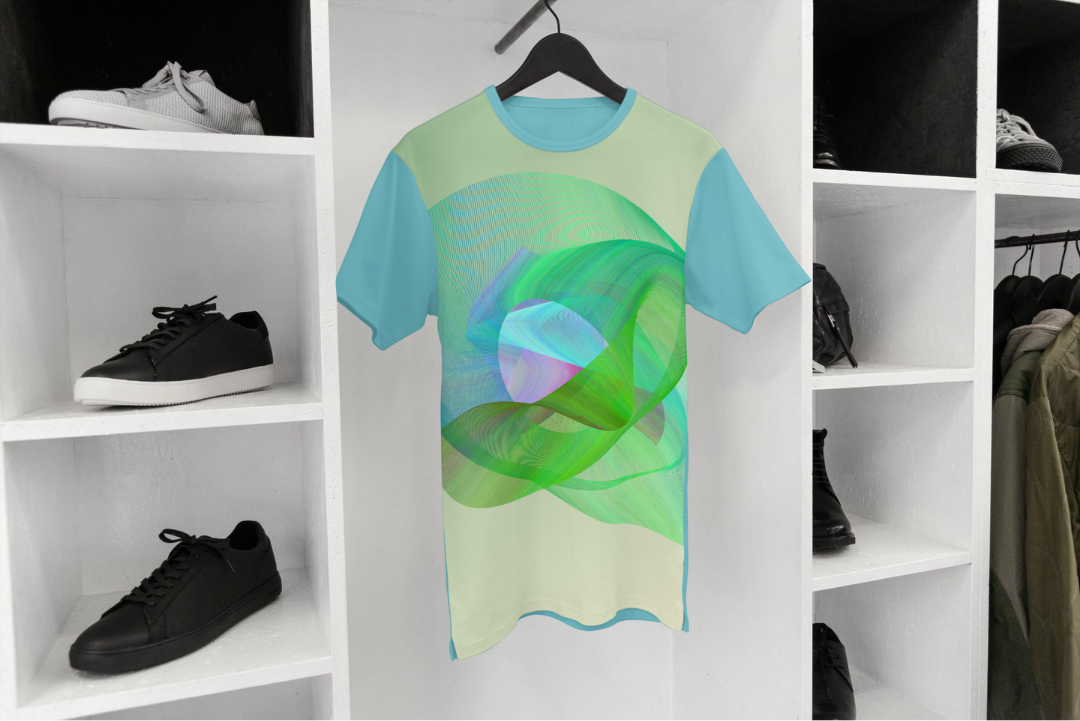 Spectrum Dance t-shirt — applied composition