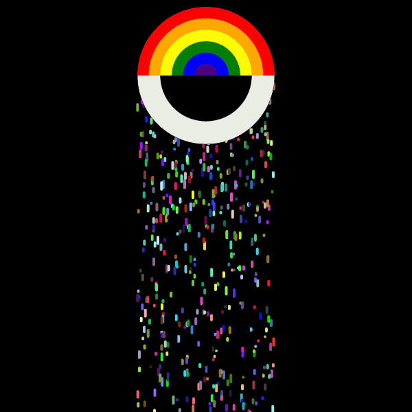 Beyond the tears — animated p5.js composition