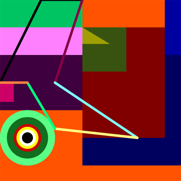 Dance Studio — geometric composition