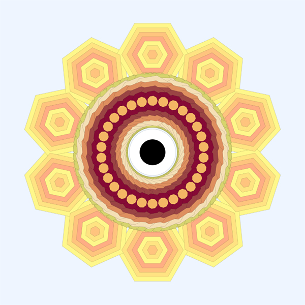 The eye of the world — geometric composition