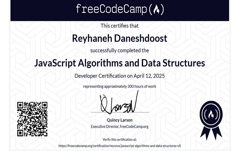 JavaScript Algorithms and Data Structures Certification