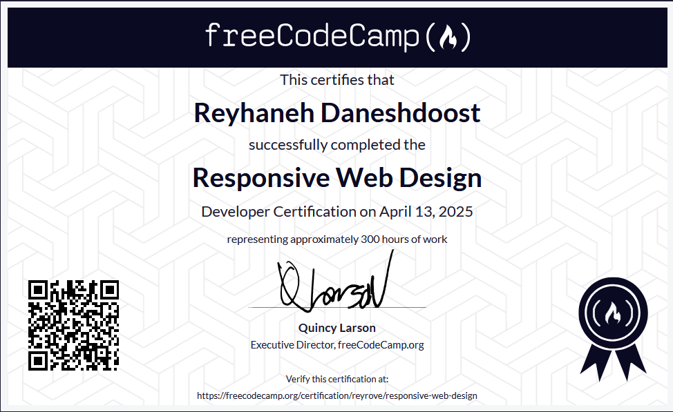 Responsive Web Design Certification